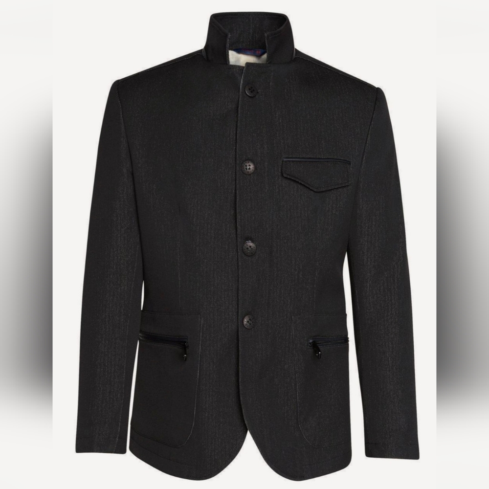 Ron Tomson Classic Denim Jacket Model: RN5142 Black Size Medium. New With Tag.